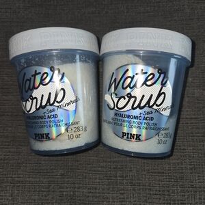 PINK Victoria's Secret Water Scrub with Sea Minerals - Light Blue